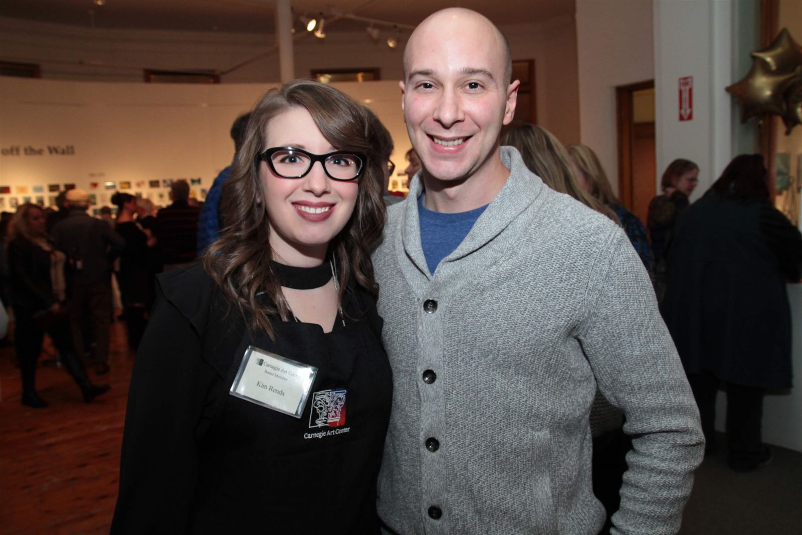 Smiles at Art Off the Wall in Carnegie Art Center
